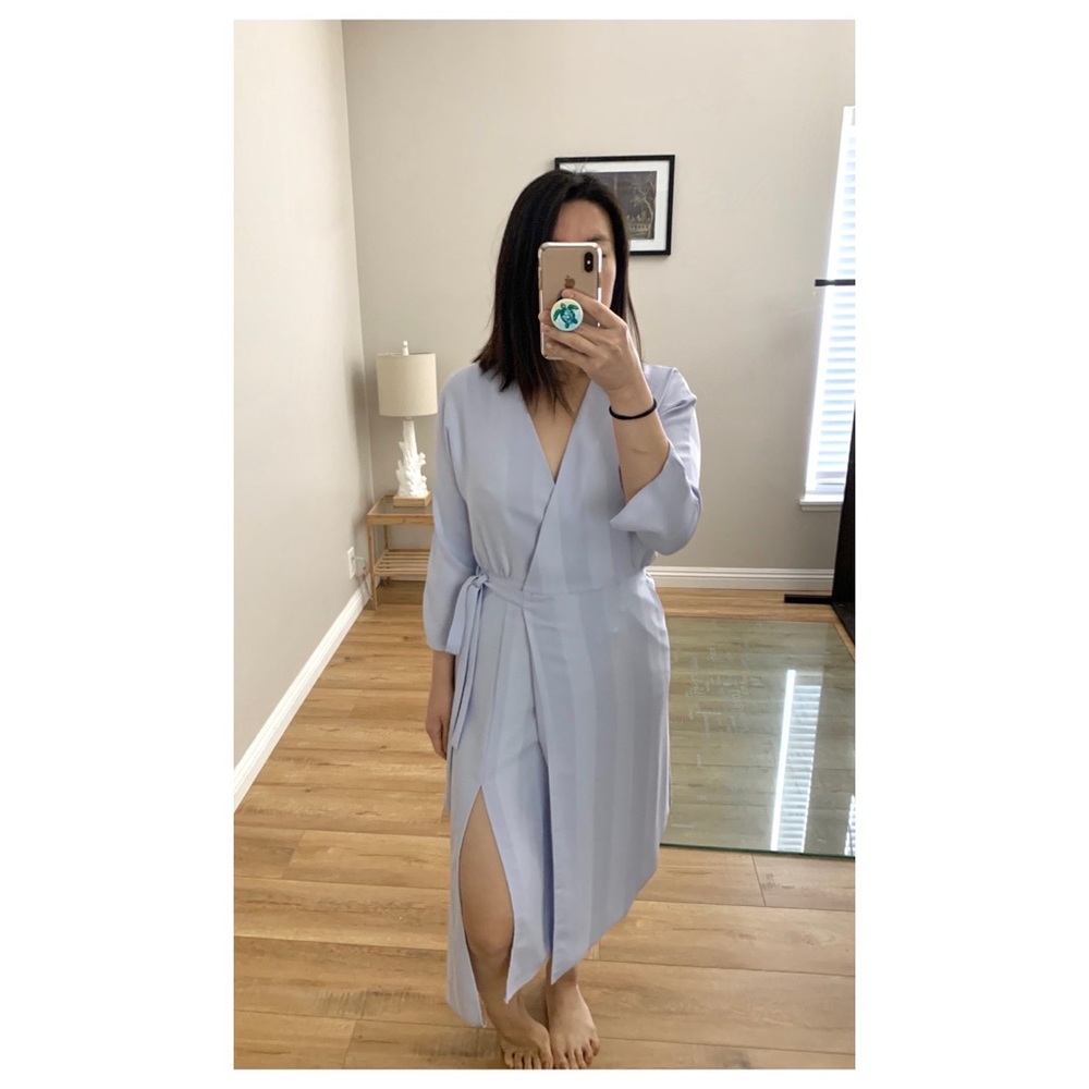 Topshop midi wrap dress